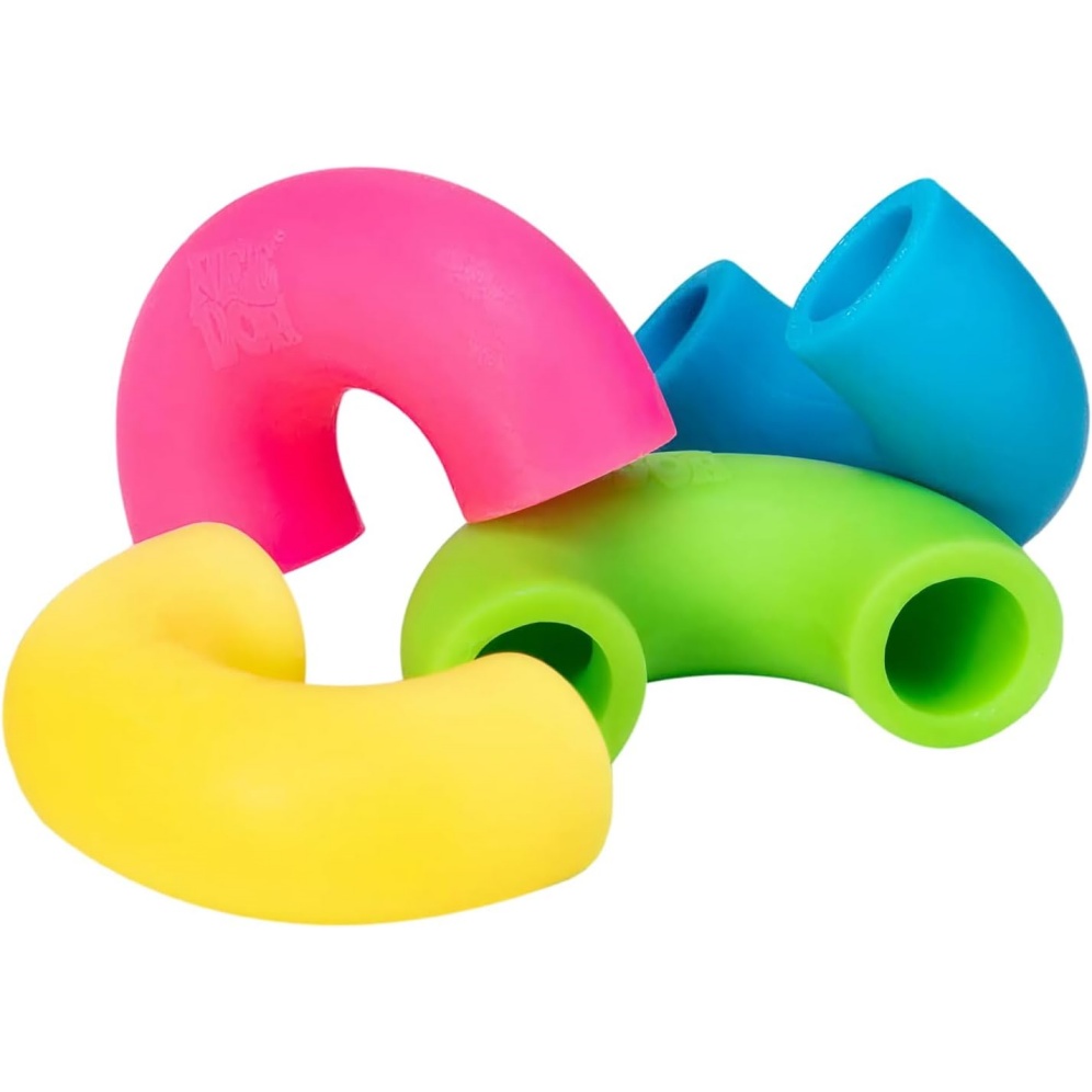 NeeDoh Mac ‘N-- Squeeze - 4 Squishy Noodles - Assorted