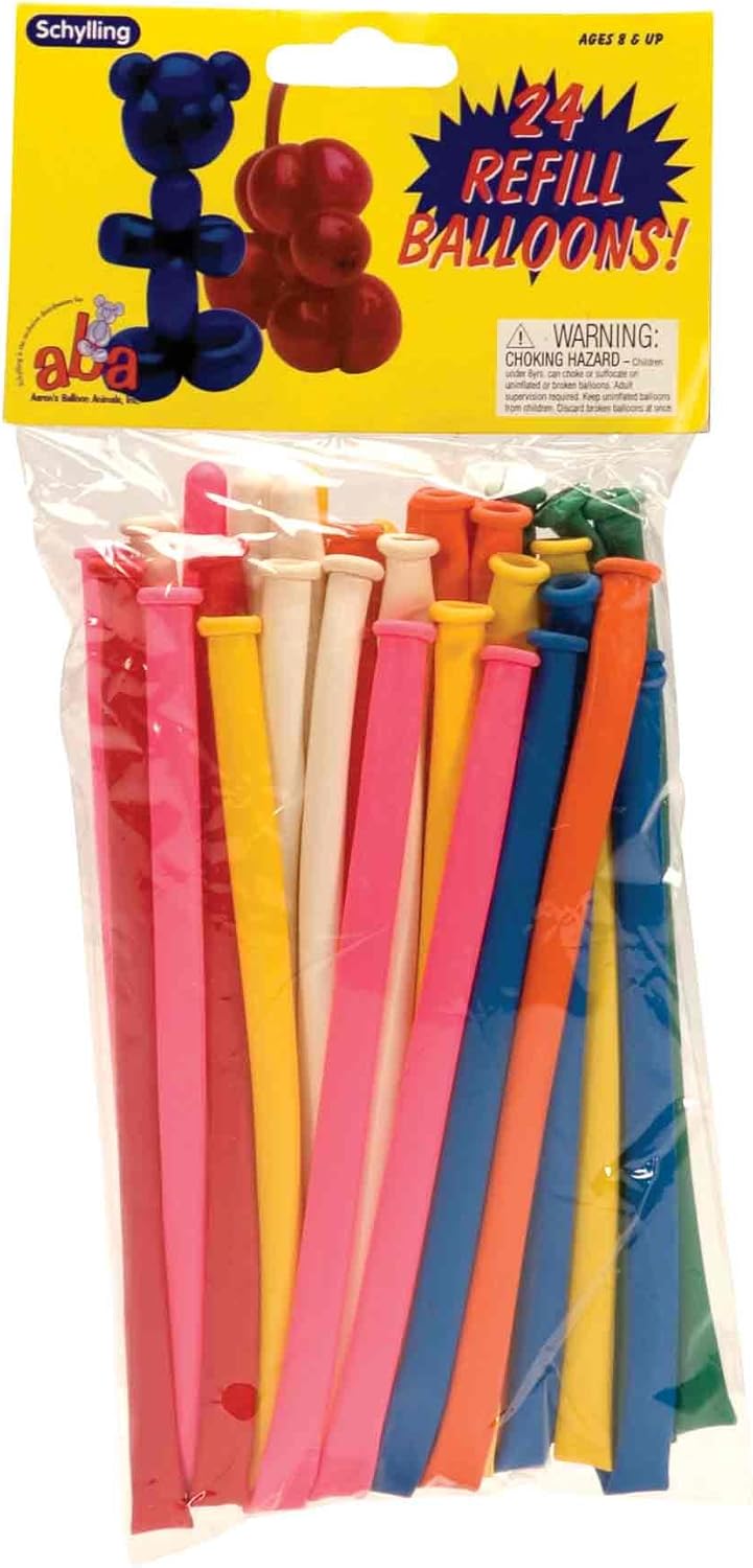 Animal Balloon Refill. 24 Count
